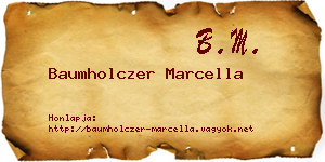 Baumholczer Marcella névjegykártya